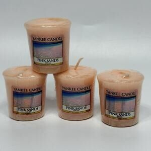 Set 4 Yankee Candle PINK SANDS Scented Votive Candles Discontinued